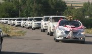 Узбекский чиновник, увидев свадебный кортеж, пересадил молодоженов на такси