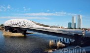 Как выглядит новый пешеходный мост в Астане