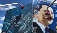 Уличное искусство. На фасадах домов в Астане появляются огромные муралы