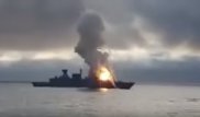 Американская ракета подожгла немецкий фрегат. В Сети появилось видео