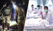 Появилось первое видео из больницы, куда привезли спасенных из пещеры детей