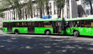 Два автобуса столкнулись лоб в лоб в Алматы