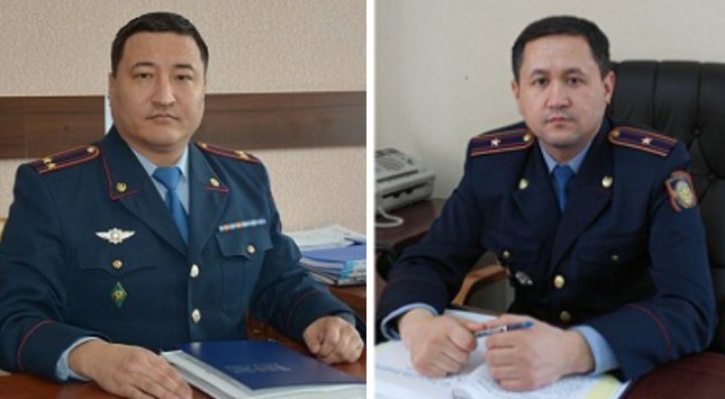 Галымжан Куашбаев, Курманбек Сахов. Фото: mvd.gov.kz 
