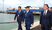 Назарбаеву презентовали порт Курык