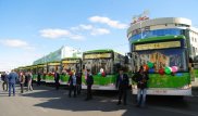 В Атырау ко Дню города презентовали 20 новых автобусов