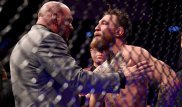 О чем говорили МакГрегор и глава UFC в октагоне после боя