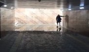 В Алматы подтопило отремонтированный подземный переход