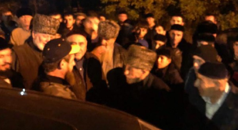 Рамзан Кадыров приехал в ингушское село Сурхахи. © Telegram