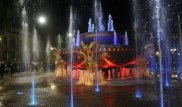 7 светодинамических фонтанов одновременно запустили в Талдыкоргане