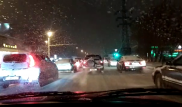 Огромные пробки образовались на улицах Алматы