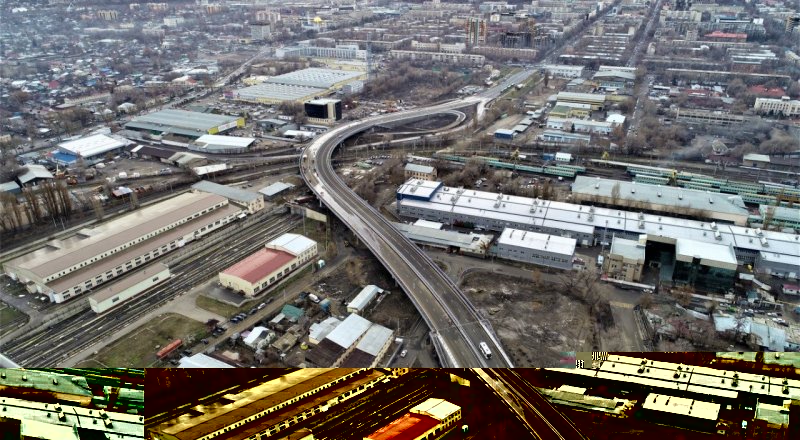 Новая эстакада на проспекте Назарбаева   