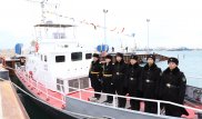 Флаги подняли на 2 военных катерах в Мангистау