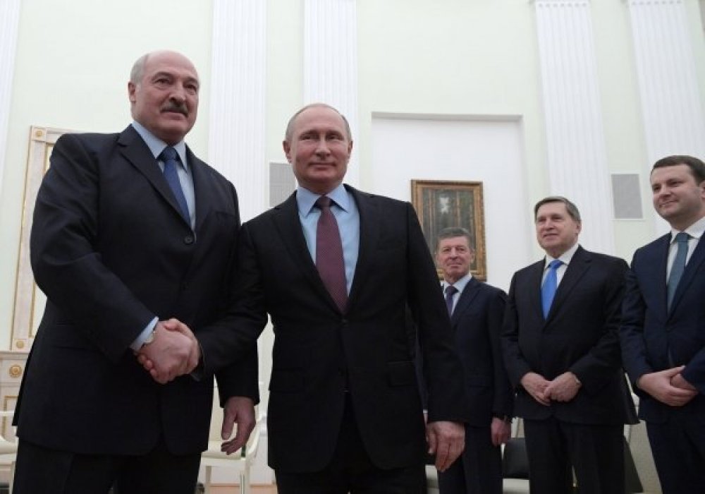 Владимир Путин и Александр Лукашенко на встрече в Кремле. © Алексей Дружинин/РИА Новости