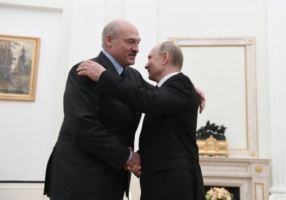 Владимир Путин и Александр Лукашенко в Кремле. © РИА Новости/Илья Питалев