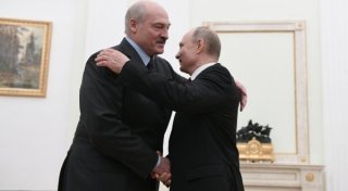 Владимир Путин и Александр Лукашенко в Кремле. © РИА Новости/Илья Питалев