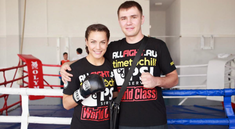 Фируза Шарипова с экс-мужем. Фото из личного архива боксерши