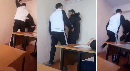 В Сети появилось видео, где преподаватель колледжа избивает учащихся (ВИДЕО)