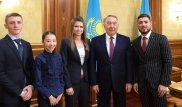 Назарбаев встретился с молодыми спортсменами