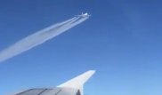 Опасное сближение самолетов снял на видео пассажир во время рейса