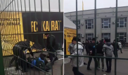 Футбольные фанаты устроили драку в Алматы