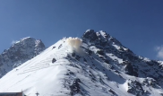 Спуск лавины на Шымбулаке сняли на видео