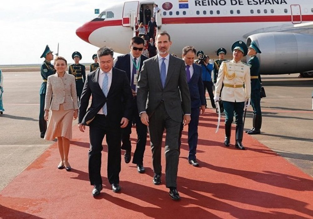 Король Испании Фелипе VI в Астане во время визита на ЭКСПО-2017. Фото ©casareal.es