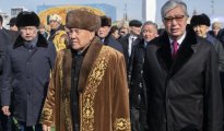 Нурсултан Назарбаев и президент Казахстана Касым-Жомарт Токаев на праздновании Наурыза в Астане. © Владислав Воднев/РИА Новости