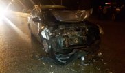 Nissan врезался в Toyota на полном ходу в Алматы