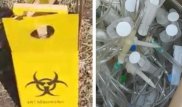Выяснилось, кто оставил открытую машину с медотходами на улице в Нур-Султане