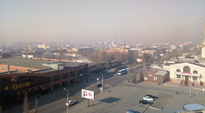 Павлодар накрыло смогом от степных пожаров