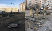 Двор в центре Караганды выглядит, как после бомбежки