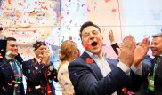 Выборы в Украине: Зеленский лидирует после подсчета половины голосов