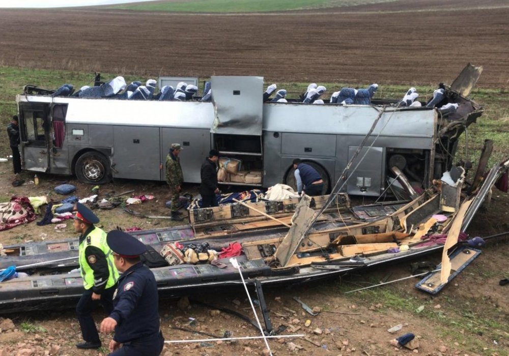ДТП с 11 погибшими близ Кордая: арестован водитель автобуса