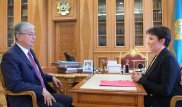 Президент встретился с Аружан Саин