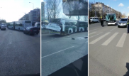 Автобус протаранил три авто в Нур-Султане
