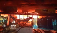 В Актобе горел Центральный рынок