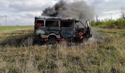 Микроавтобус с 11 детьми загорелся в СКО