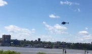Падение вертолета в Нью-Йорке попало на видео