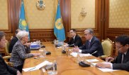 Токаев встретился с исполнительным директором МВФ