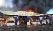 Крупный пожар в СКО: сгорел торговый центр