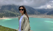 Равшана Куркова восхитилась красотой Большого Алматинского озера