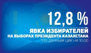 Первые данные о явке избирателей: Более 12 процентов на 10.00