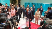Нурсултан Назарбаев проголосовал на выборах президента