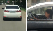 Подростка сняли на видео за рулем Toyota в пригороде Алматы