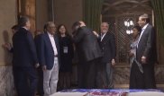 "Президентские обнимашки". Путин, Токаев, Мирзиеев в резиденции Рахмона