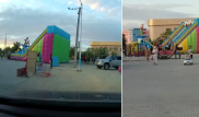 Несмотря на запрет, в Жанаозене устанавливают батуты