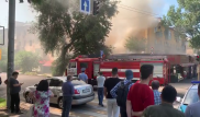 Популярное кафе горит в Алматы