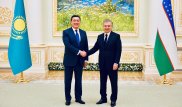 Аскар Мамин встретился с Шавкатом Мирзиеевым