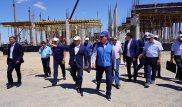 Мамин проконтролировал ход застройки областного центра в Туркестане