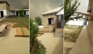 Поврежденный взрывами дом в Арыси показали на видео